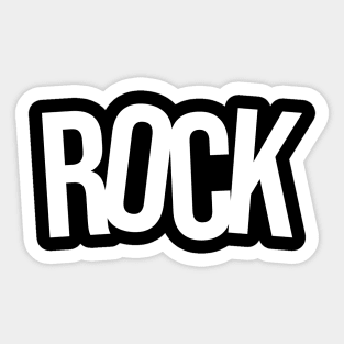 rock logo design Sticker